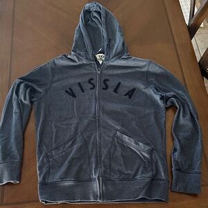 VISSLA Charcoal Full-Zip Hoodie